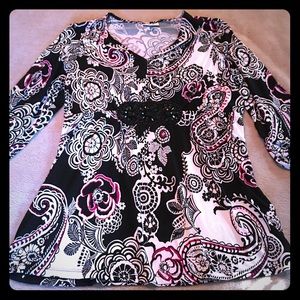 Fashion Bug empire waist dressy top